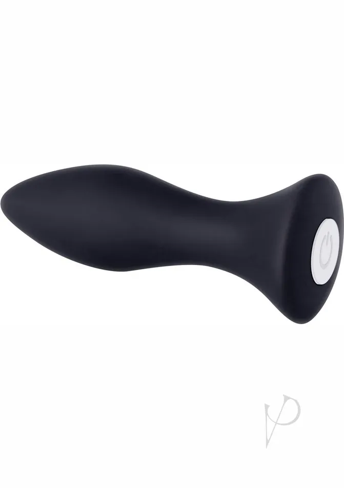 Evolved Male Sex Toys Mighty Mini Rechargeable Silicone Anal Plug with 20 Functions and Speeds Black