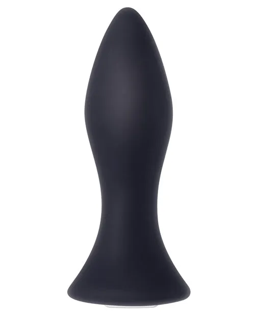 Evolved Male Sex Toys Mighty Mini Rechargeable Silicone Anal Plug with 20 Functions and Speeds Black