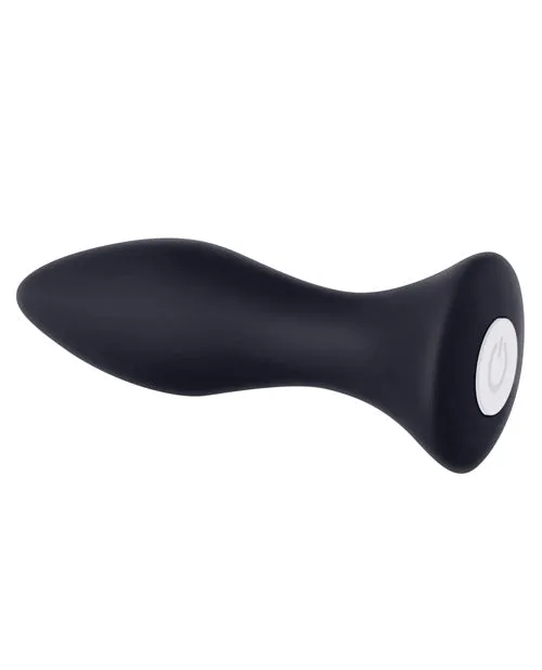 Evolved Male Sex Toys Mighty Mini Rechargeable Silicone Anal Plug with 20 Functions and Speeds Black