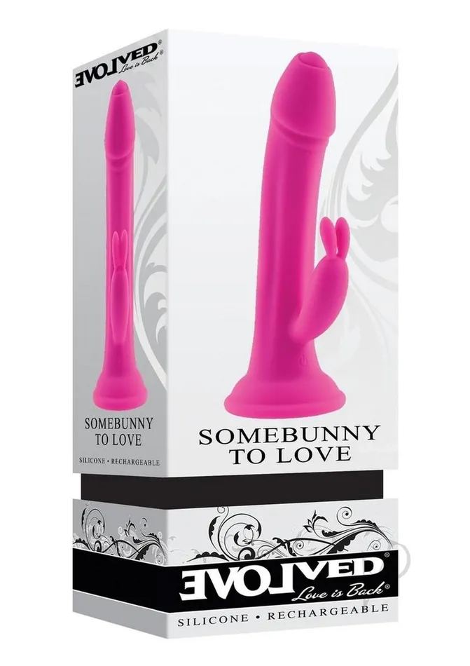 Evolved Vibrators Somebunny to Love Rechargeable Silicone Rabbit Vibrator Pink Evolved Vibrators Somebunny to Love Rechargeable Silicone Rabbit Vibrator Pink