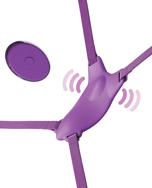Fantasy For Her Female Sex Toys Fantasy For Her Ultimate Butterfly Silicone StrapOn with Remote Control Purple