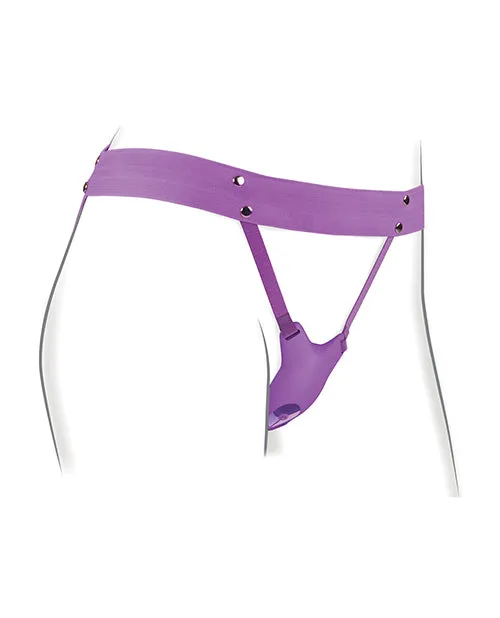 Fantasy For Her Female Sex Toys Fantasy For Her Ultimate Butterfly Silicone StrapOn with Remote Control Purple