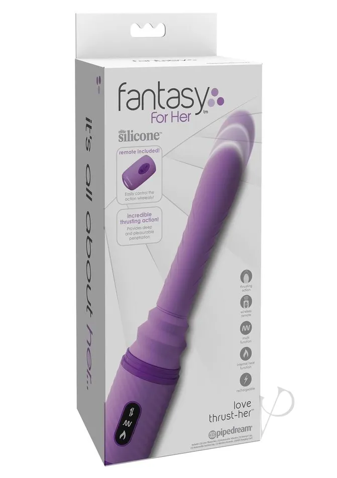 Fantasy For Her Silicone Love Thrust Her Dildo with Remote Control 12in Purple Fantasy For Her Female Sex Toys Fantasy For Her Silicone Love Thrust Her Dildo with Remote Control 12in Purple Fantasy For Her Female Sex Toys