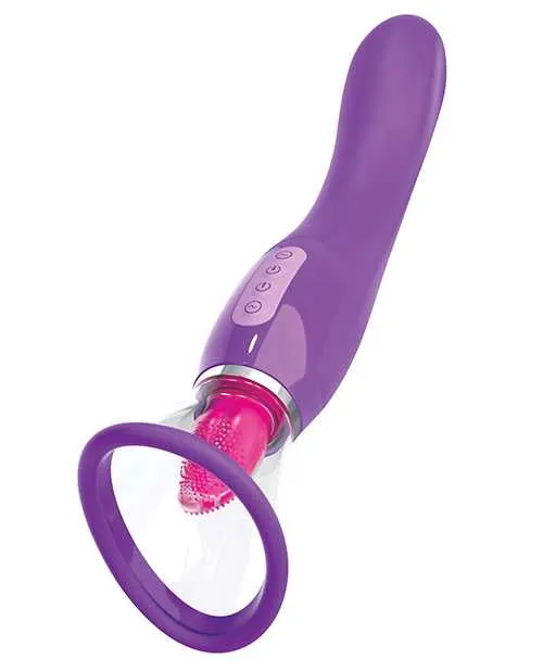 Fantasy For Her Vibrators Fantasy For Her Her Ultimate Pleasure Silicone Vibrating MultiSpeed Rechargeable Clit Stimulator Purple
