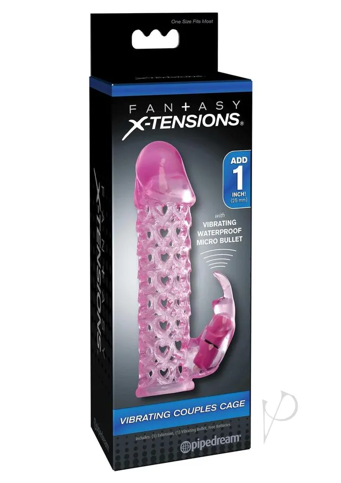 Fantasy X Tensions Male Sex Toys Fantasy XTensions Vibrating Couples Cock Cage Waterproof 625in Pink Fantasy X Tensions Male Sex Toys Fantasy XTensions Vibrating Couples Cock Cage Waterproof 625in Pink