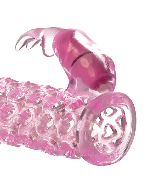 Fantasy X Tensions Male Sex Toys Fantasy XTensions Vibrating Couples Cock Cage Waterproof 625in Pink