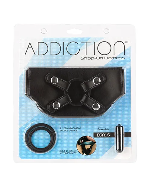 Female Sex Toys Addiction StrapOn Harness One Size Black Addiction