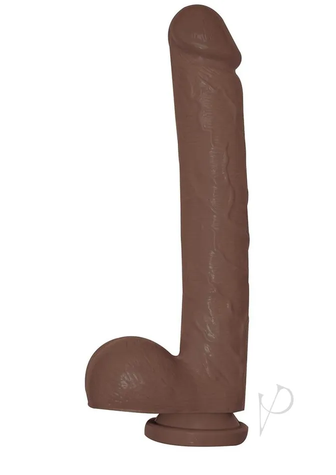 Female Sex Toys All American Ultra Whoppers Curved Dildo 11in Chocolate Whoppers
