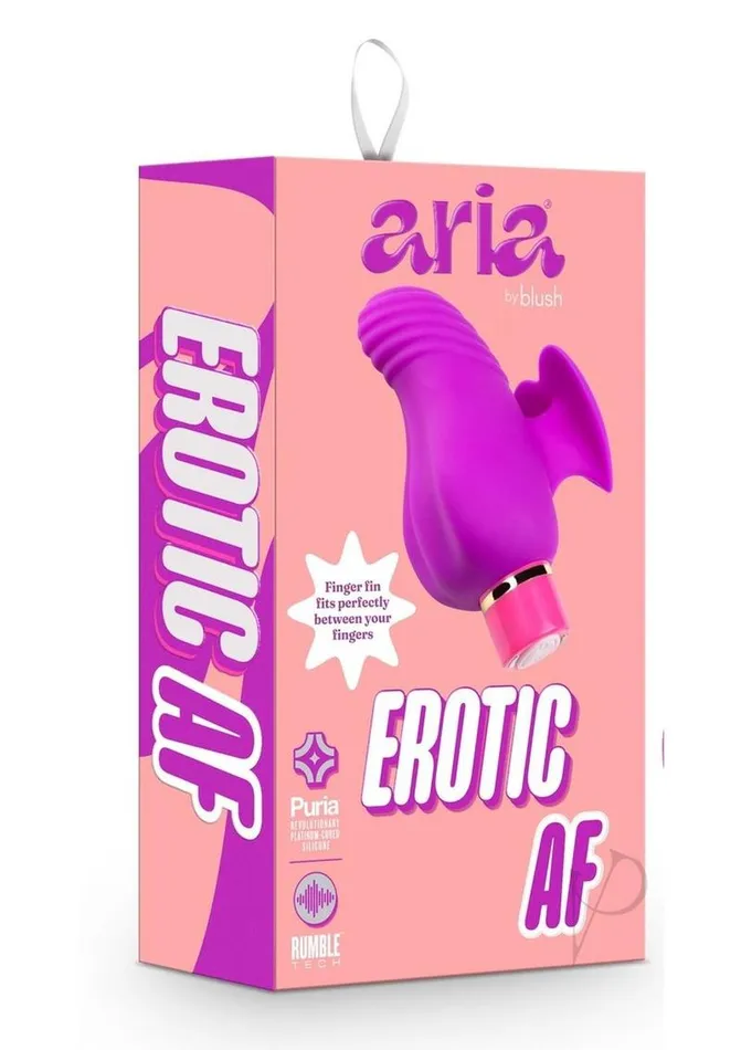 Female Sex Toys Aria Erotic AF Rechargeable Silicone Vibrator Plum Aria