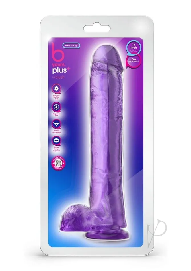 Female Sex Toys B Yours B Yours Plus Hefty N Hung Realistic Dildo with Suction Cup Purple Female Sex Toys B Yours B Yours Plus Hefty N Hung Realistic Dildo with Suction Cup Purple