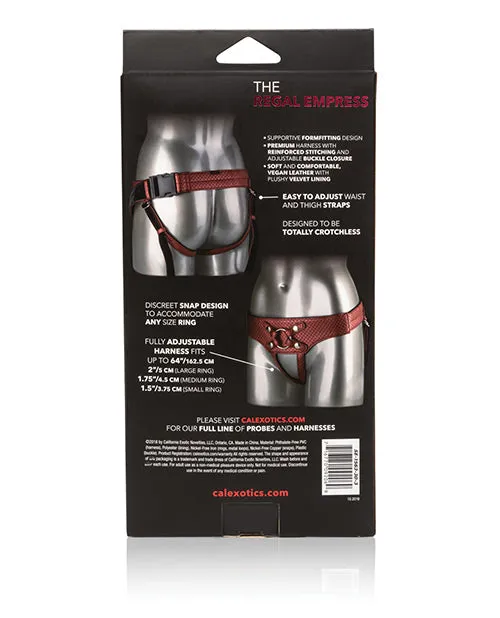 Female Sex Toys Her Royal Harness The Regal Empress Adjustable Harness Red Her Royal Harness
