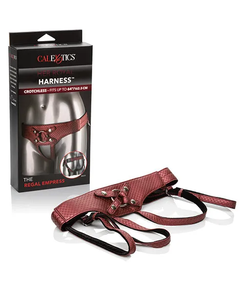 Female Sex Toys Her Royal Harness The Regal Empress Adjustable Harness Red Her Royal Harness