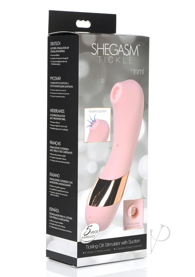 Female Sex Toys Inmi Shegasm Tickle Tickling Stimulator with Suction Pink Shegasm Female Sex Toys Inmi Shegasm Tickle Tickling Stimulator with Suction Pink Shegasm