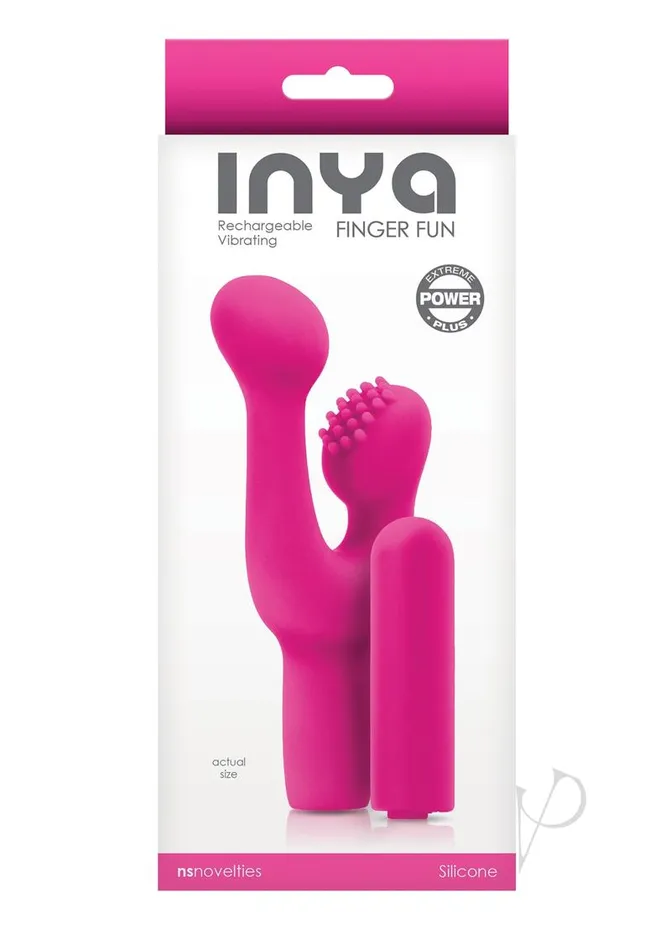 Female Sex Toys Inya Inya Finger Fun Silicone Rechargeable Vibrating Clitoral Stimulator Pink Female Sex Toys Inya Inya Finger Fun Silicone Rechargeable Vibrating Clitoral Stimulator Pink