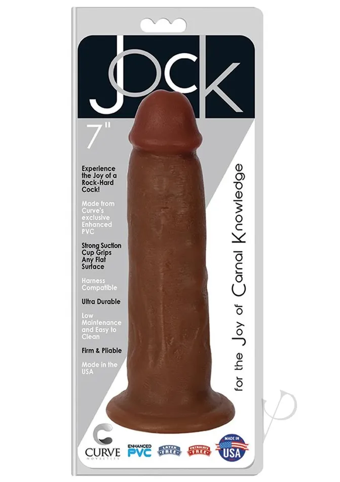 Female Sex Toys Jock Jock Realistic Dildo 7in Chocolate
