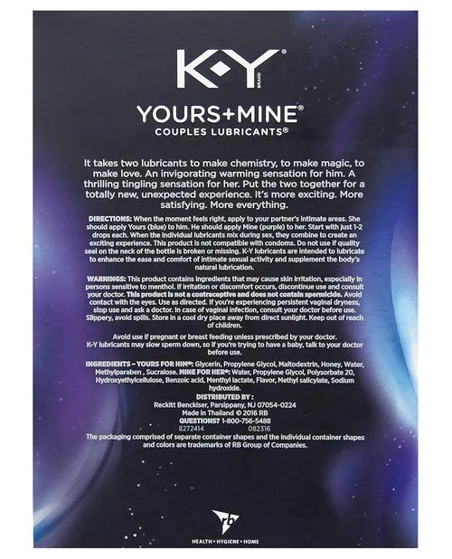 Female Sex Toys KY KY Yours Mine Gift Set