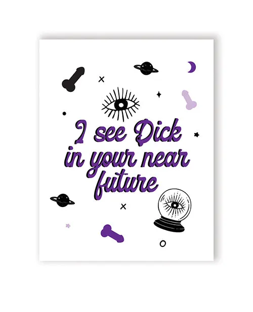 Female Sex Toys Kush Kards Dick In Your Future Greeting Card