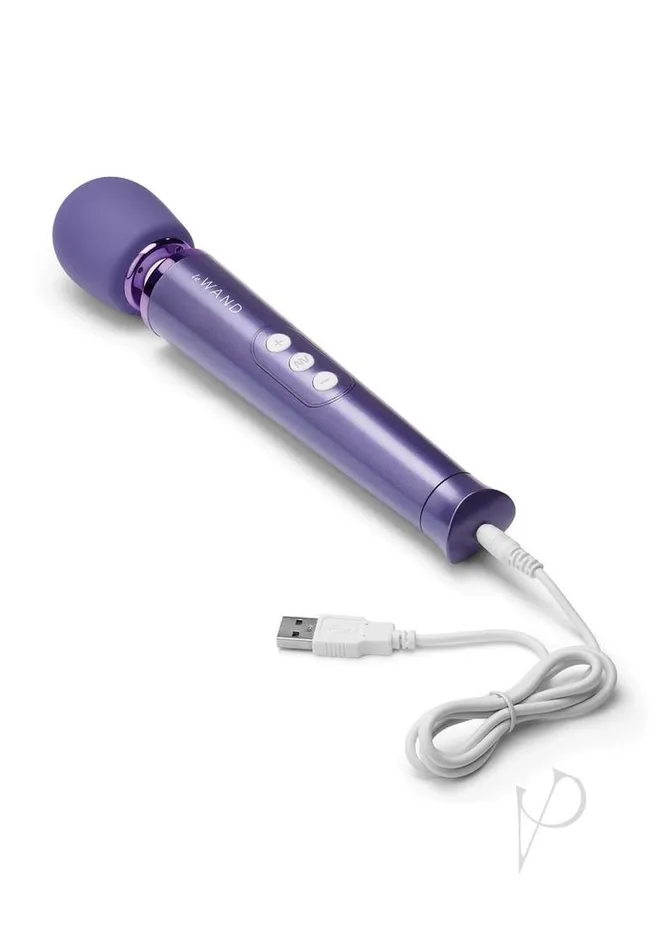 Female Sex Toys Le Wand Le Wand Petite Rechargeable Silicone Vibrating Massager Violet