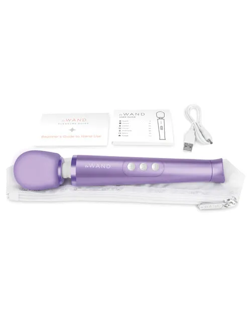Female Sex Toys Le Wand Le Wand Petite Rechargeable Silicone Vibrating Massager Violet