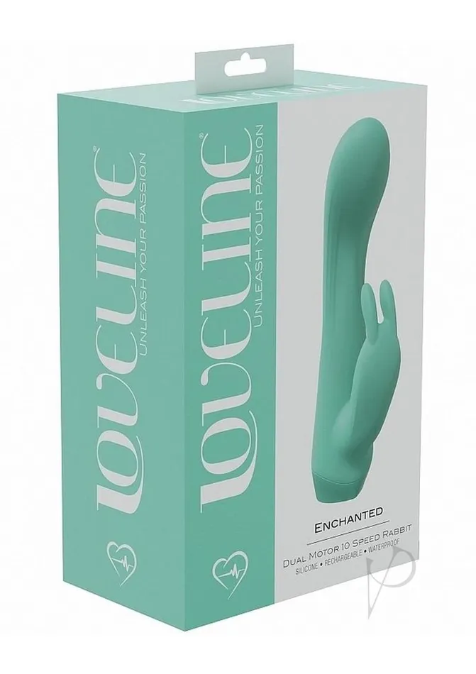 Female Sex Toys Loveline Loveline Enchanted Rechargeable Silicone Dual Motor Rabbit Vibrator Green Female Sex Toys Loveline Loveline Enchanted Rechargeable Silicone Dual Motor Rabbit Vibrator Green