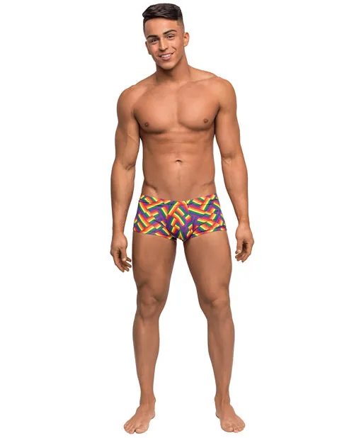 Female Sex Toys Male Power Pride Fest Contoured Pouch Mini Short Rainbow SM Female Sex Toys Male Power Pride Fest Contoured Pouch Mini Short Rainbow SM