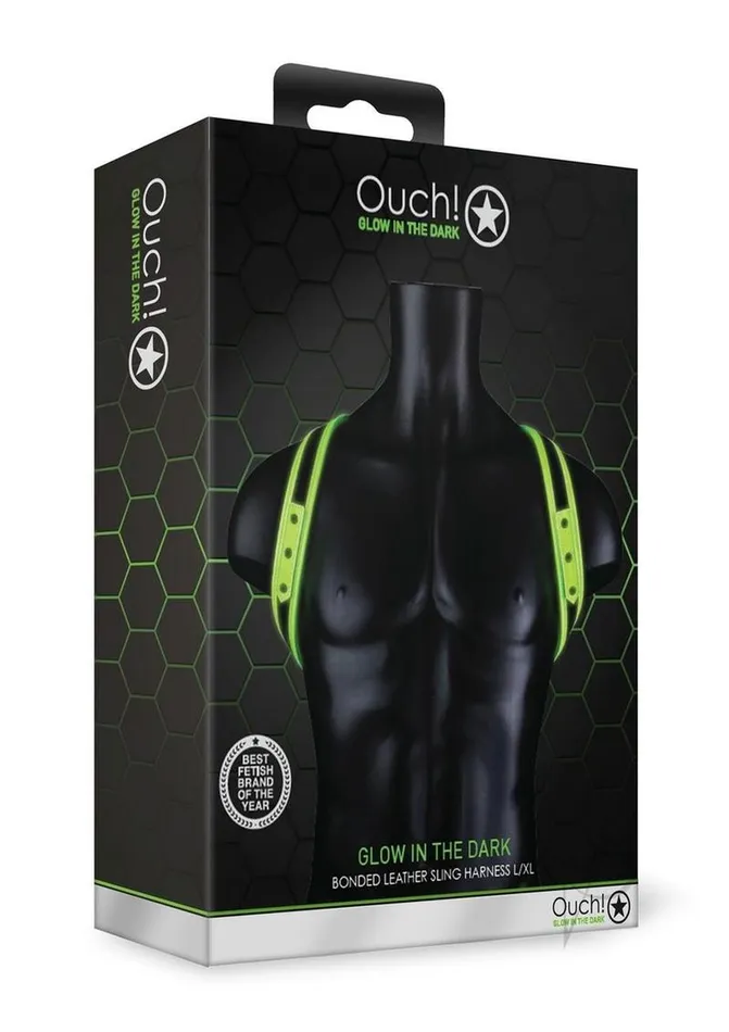 Female Sex Toys Ouch Ouch Sling Harness Glow in the Dark LargeXLarge Green Female Sex Toys Ouch Ouch Sling Harness Glow in the Dark LargeXLarge Green