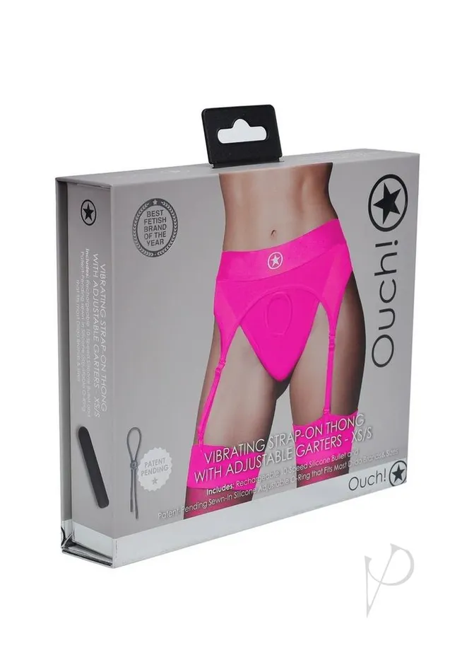 Female Sex Toys Ouch Vibrating StrapOn Thong with Rechargeable Bullet XSSM Pink Ouch Female Sex Toys Ouch Vibrating StrapOn Thong with Rechargeable Bullet XSSM Pink Ouch