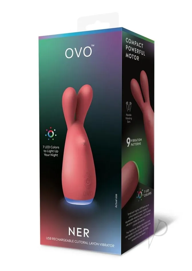 Female Sex Toys Ovo OVO Ner Clitoral Silicone Rechargeable Vibrator RedOrange Female Sex Toys Ovo OVO Ner Clitoral Silicone Rechargeable Vibrator RedOrange