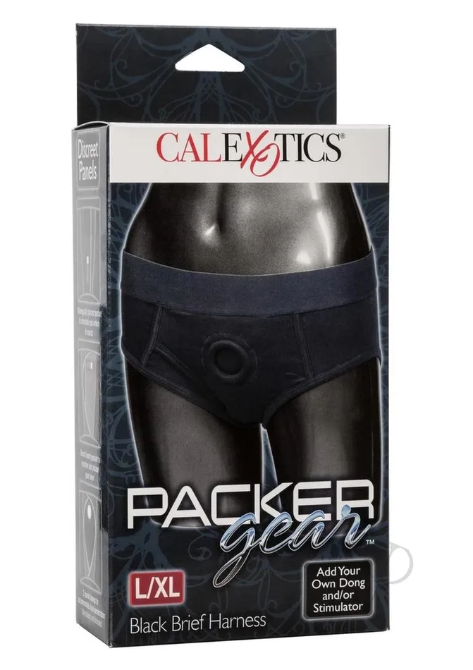Female Sex Toys Packer Gear Packer Gear Brief Harness LXL Black