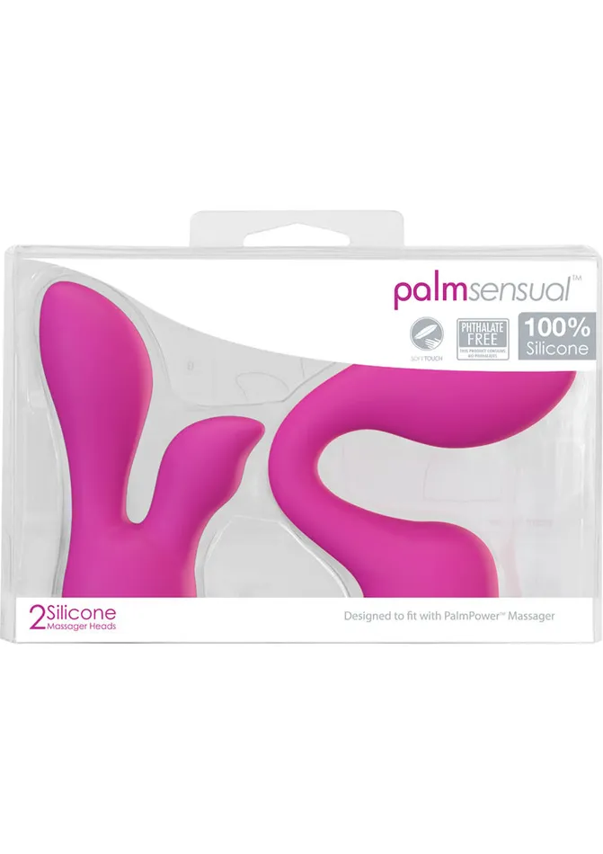 Female Sex Toys PalmSensual Silicone Massager Head Attachment 2 Per Pack Pink Palmpower Female Sex Toys PalmSensual Silicone Massager Head Attachment 2 Per Pack Pink Palmpower
