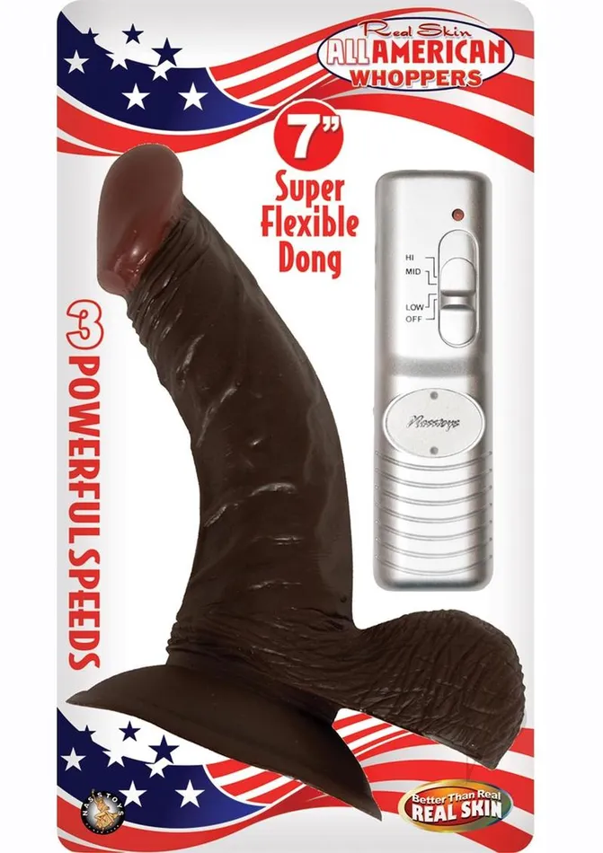 Female Sex Toys Real Skin All American Whoppers Vibrating Dildo with Balls and Wired Remote Control 7in Chocolate Whoppers Female Sex Toys Real Skin All American Whoppers Vibrating Dildo with Balls and Wired Remote Control 7in Chocolate Whoppers
