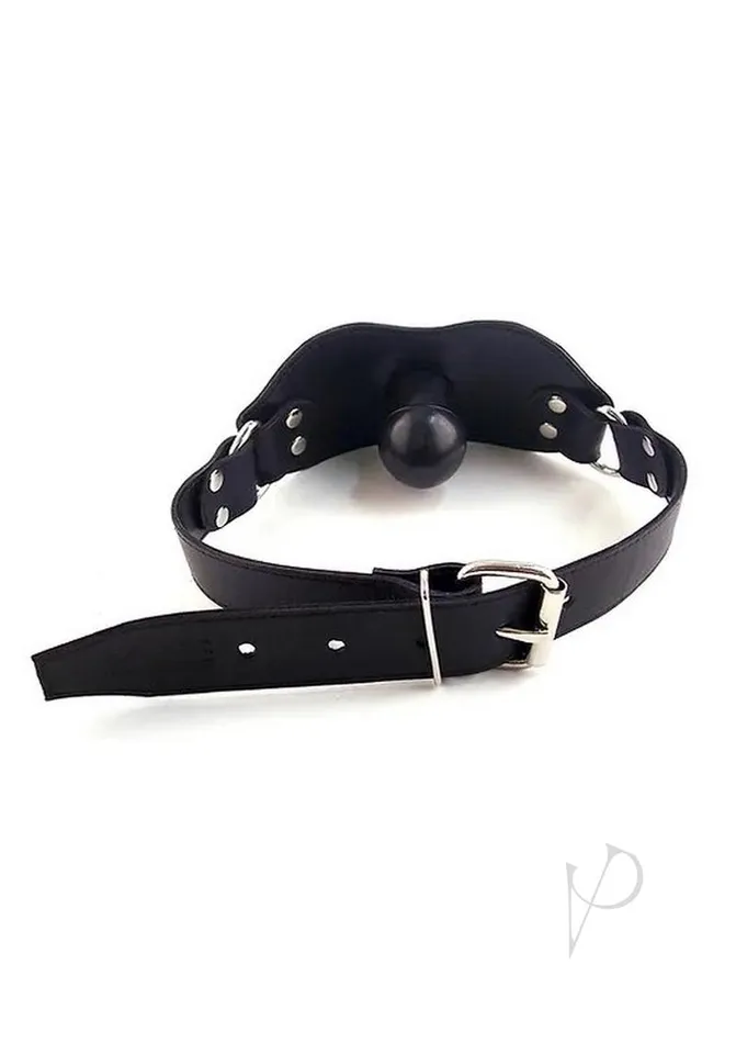 Female Sex Toys Rouge Strapon Leather Gag with Dong Black Rouge