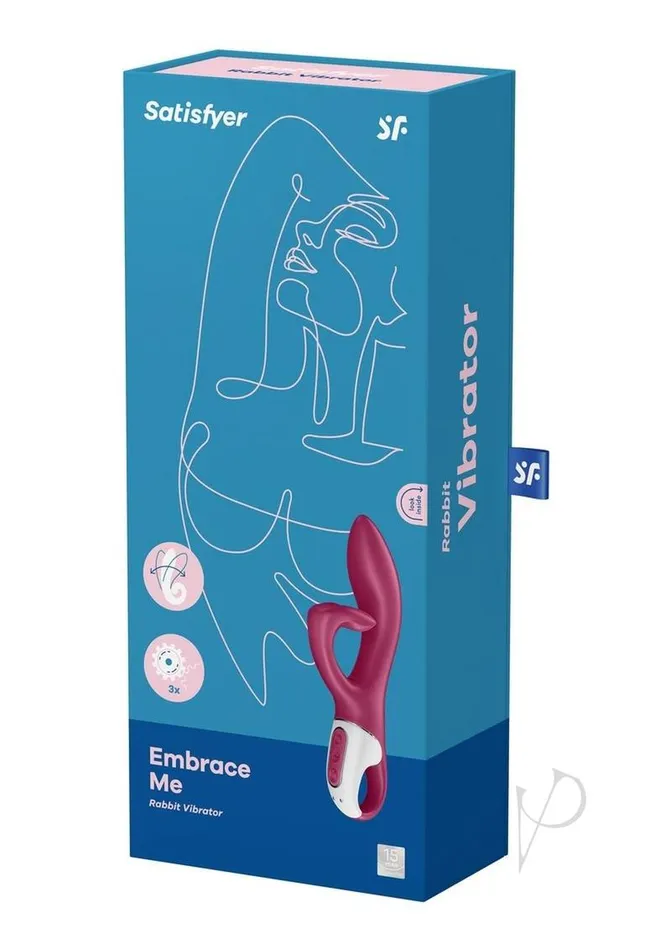 Female Sex Toys Satisfyer Embrace Me Silicone Rechargeable Vibrator with Clitoral Stimulation Berry Satisfyer Female Sex Toys Satisfyer Embrace Me Silicone Rechargeable Vibrator with Clitoral Stimulation Berry Satisfyer