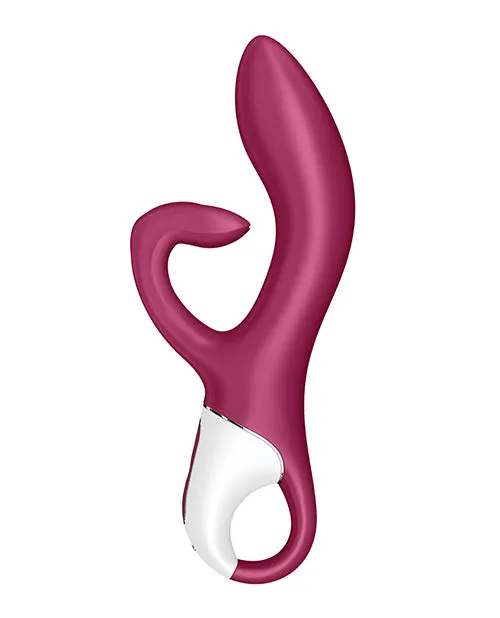 Female Sex Toys Satisfyer Embrace Me Silicone Rechargeable Vibrator with Clitoral Stimulation Berry Satisfyer Female Sex Toys Satisfyer Embrace Me Silicone Rechargeable Vibrator with Clitoral Stimulation Berry Satisfyer