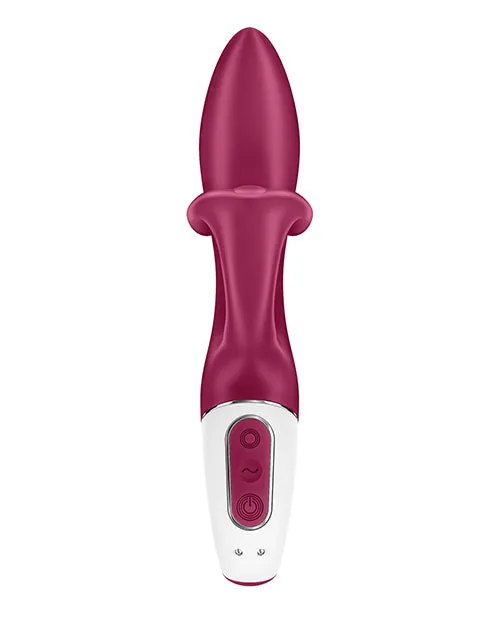 Female Sex Toys Satisfyer Embrace Me Silicone Rechargeable Vibrator with Clitoral Stimulation Berry Satisfyer Female Sex Toys Satisfyer Embrace Me Silicone Rechargeable Vibrator with Clitoral Stimulation Berry Satisfyer