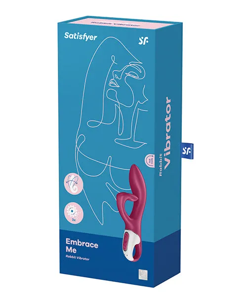 Female Sex Toys Satisfyer Embrace Me Silicone Rechargeable Vibrator with Clitoral Stimulation Berry Satisfyer Female Sex Toys Satisfyer Embrace Me Silicone Rechargeable Vibrator with Clitoral Stimulation Berry Satisfyer