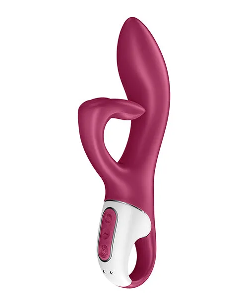 Female Sex Toys Satisfyer Embrace Me Silicone Rechargeable Vibrator with Clitoral Stimulation Berry Satisfyer Female Sex Toys Satisfyer Embrace Me Silicone Rechargeable Vibrator with Clitoral Stimulation Berry Satisfyer
