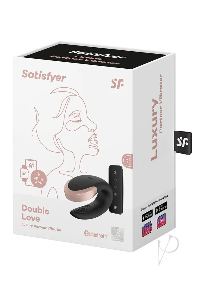 Female Sex Toys Satisfyer Satisfyer Double Love Silicone Rechargeable Dual Vibrator with Remote Control Black Female Sex Toys Satisfyer Satisfyer Double Love Silicone Rechargeable Dual Vibrator with Remote Control Black