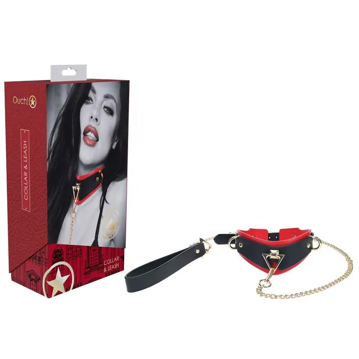 Female Sex Toys Shots Toys OUCH Milan Collection Collar with Leash