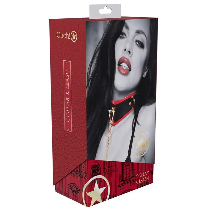 Female Sex Toys Shots Toys OUCH Milan Collection Collar with Leash
