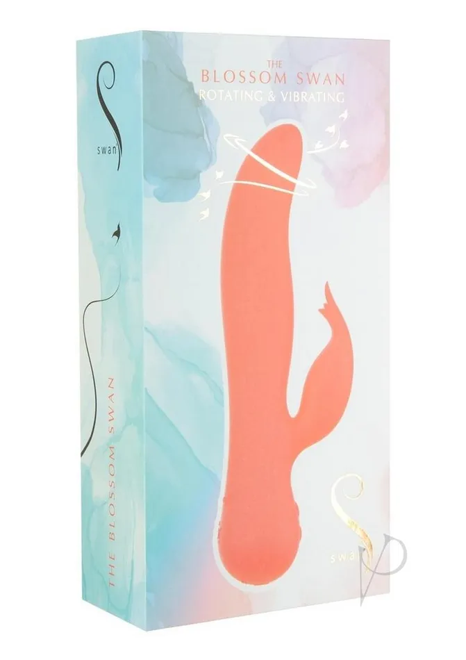 Female Sex Toys Swan Swan The Blossom Swan Rechargeable Silicone Dual Action Rotate and Clitoral Vibrator Orange Female Sex Toys Swan Swan The Blossom Swan Rechargeable Silicone Dual Action Rotate and Clitoral Vibrator Orange