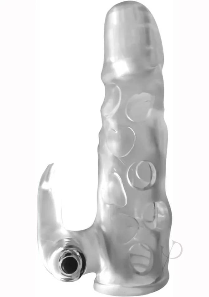 Female Sex Toys Wet Dreams Wet Dreams Jacked Rabbit Silicone Penis Extender Clear