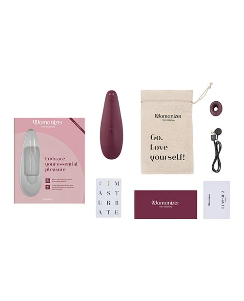 Female Sex Toys Womanizer Womanizer Classic 2 Rechargeable Silicone Clitoral Stimulator Bordeaux Female Sex Toys Womanizer Womanizer Classic 2 Rechargeable Silicone Clitoral Stimulator Bordeaux