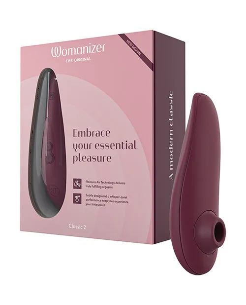 Female Sex Toys Womanizer Womanizer Classic 2 Rechargeable Silicone Clitoral Stimulator Bordeaux Female Sex Toys Womanizer Womanizer Classic 2 Rechargeable Silicone Clitoral Stimulator Bordeaux