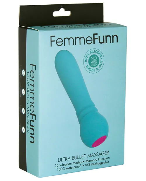 Femme Funn Femme Funn Ultra Bullet Massager Turquoise Female Sex Toys Femme Funn Femme Funn Ultra Bullet Massager Turquoise Female Sex Toys