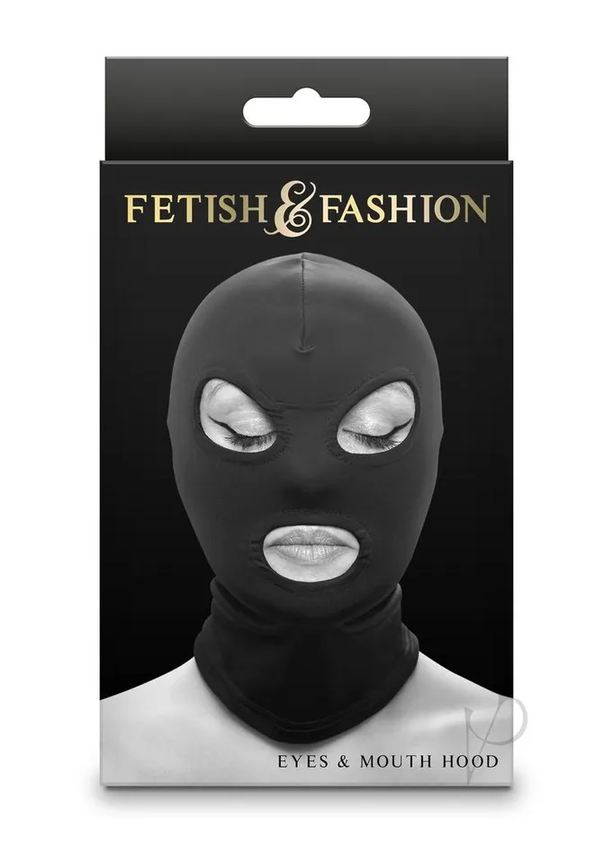 Fetish And Fashion Fetish and Fashion Eyes andamp Mouth Hood Black Anal
