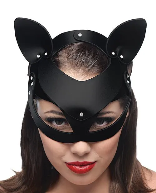Fetish Fantasy Bad Kitten Leather Cat Mask Restraints