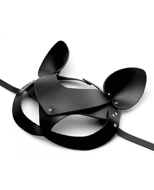 Fetish Fantasy Bad Kitten Leather Cat Mask Restraints