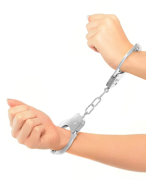 Fetish Fantasy Official Quick Release Handcuffs Silver Fetish Fantasy Series Female Sex Toys Fetish Fantasy Official Quick Release Handcuffs Silver Fetish Fantasy Series Female Sex Toys