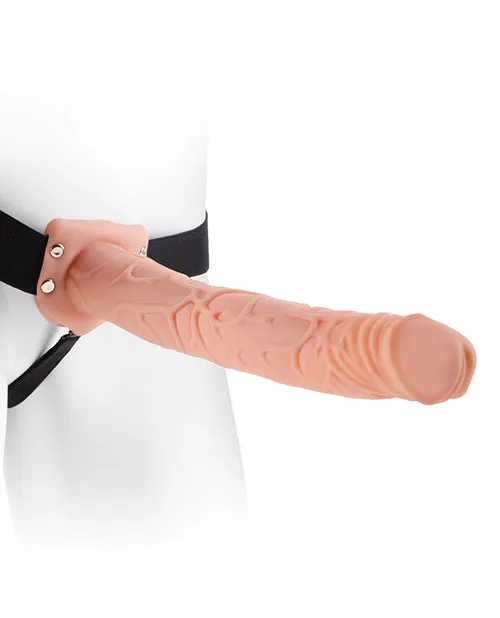 Fetish Fantasy Series Fetish Fantasy Series Hollow StrapOn Dildo and Stretchy Harness 11in Vanilla Female Sex Toys